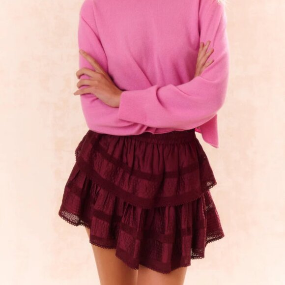 LoveShackFancy Ruffle Mini Tiered Skirt Size XS - Picture 1 of 3